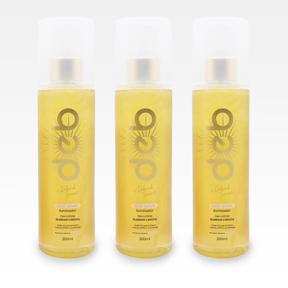 Kit 3 Body Splash Glamour Carioca - Deb By Deborah Secco - 