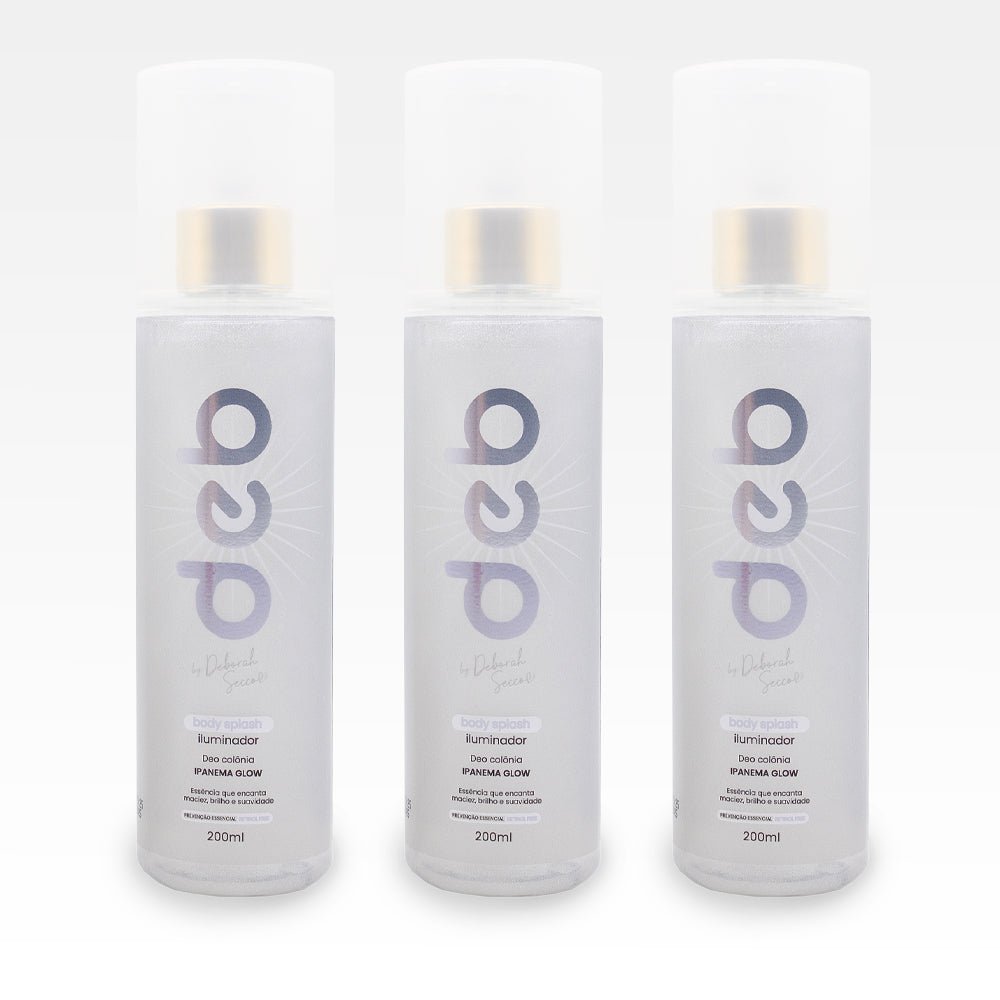 Kit 3 Body Splash Ipanema Glow - Deb By Deborah Secco - 